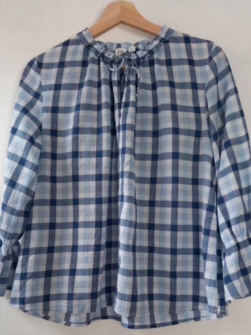 GAP Plaid Blouse Size XS